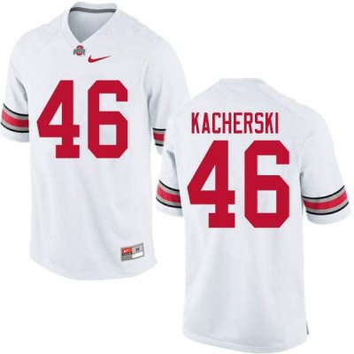 Men's Ohio State Buckeyes #46 Cade Kacherski White Nike NCAA College Football Jersey Lightweight DSC1044SX